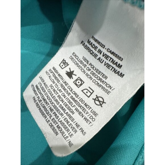 Nike Dri Fit Polo Shirt Mens XXL Teal Golf Performance Lightweight EUC - Picture 6 of 8